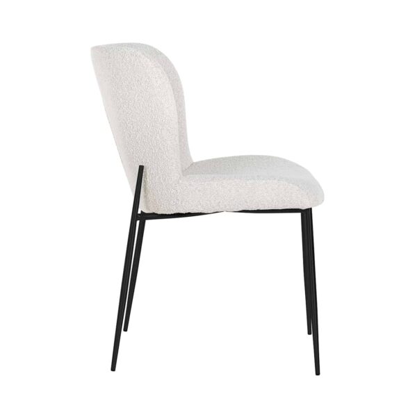 Chaise Darby blanc bouclé Richmond Interiors – Image 2