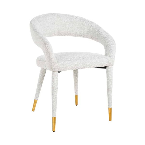 Chaise Gia blanc bouclé Richmond Interiors