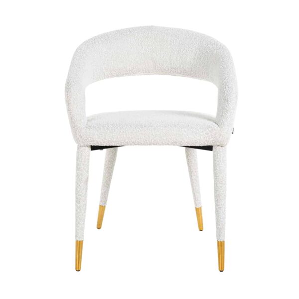 Chaise Gia blanc bouclé Richmond Interiors – Image 5