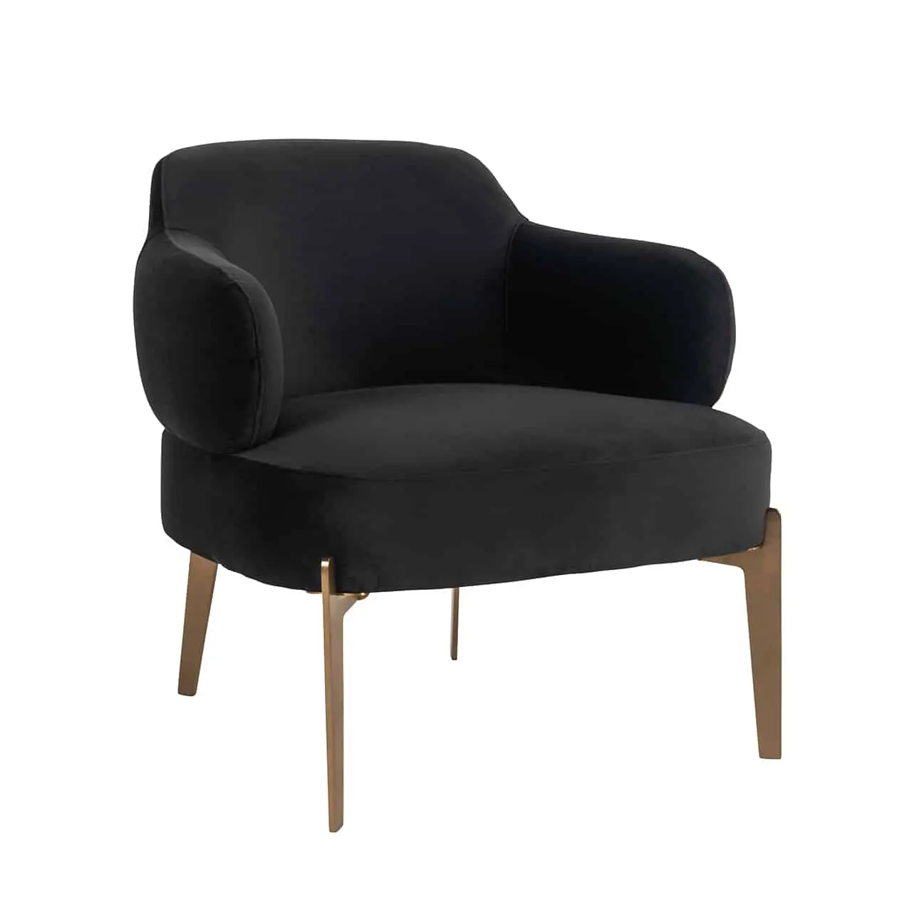 fauteuil Venus anthracite Richmond en velours