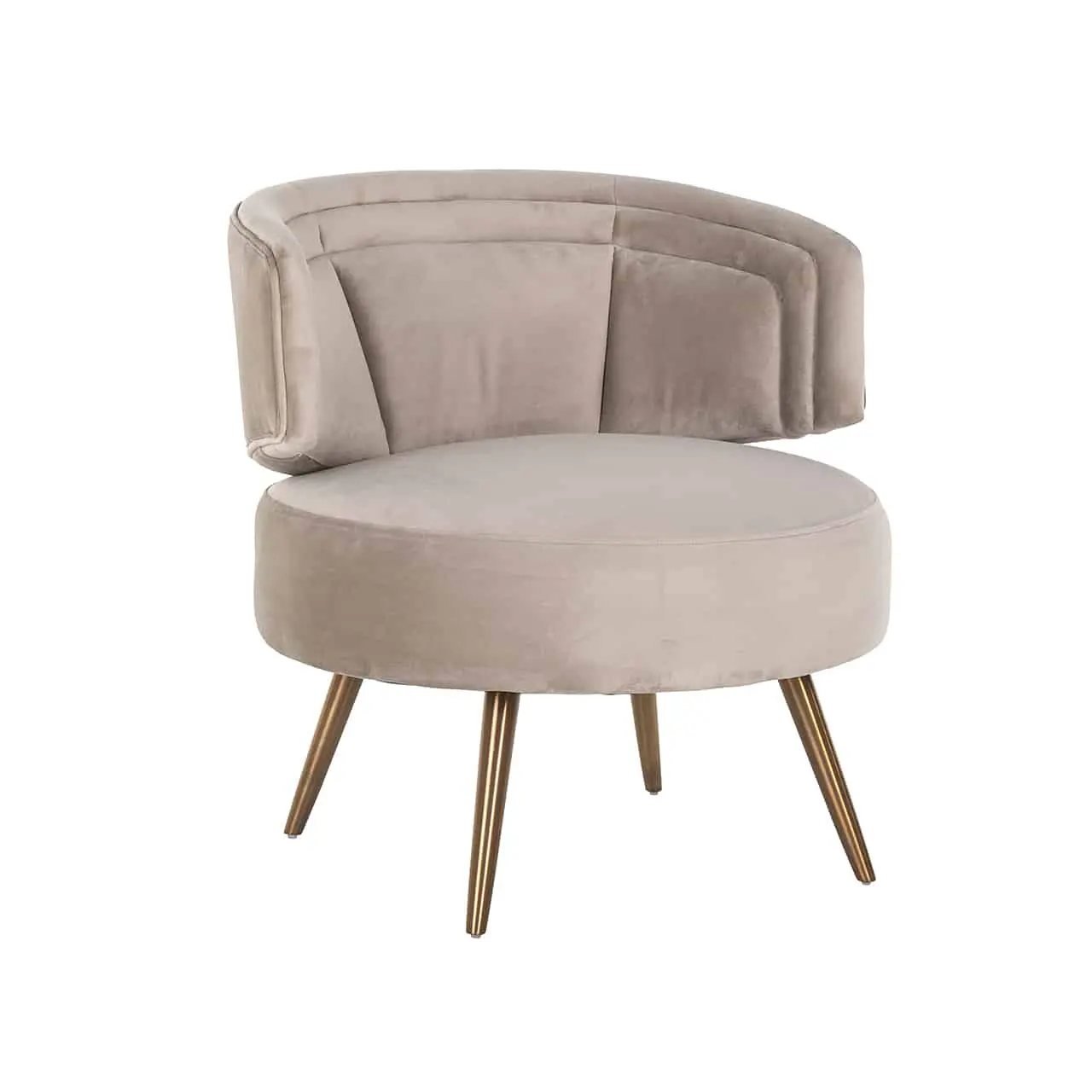 fauteuil Hazel kaki Richmond Interiors velours