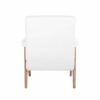 Fauteuil Bono blanc Richmond Interiors tissu bouclé – Image 4