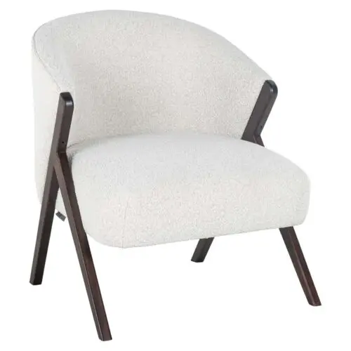 fauteuil Mia Richmond Interiors blanc bouclé