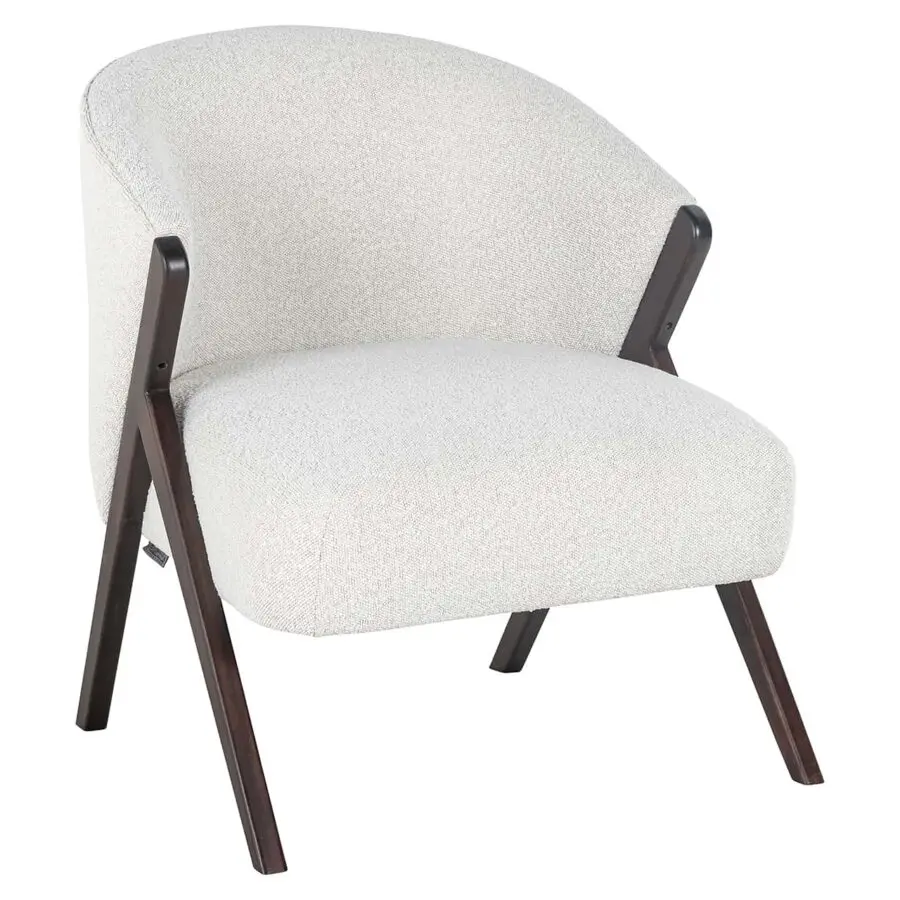 fauteuil Mia Richmond Interiors blanc bouclé