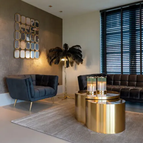 Fauteuil Huxley anthracite Richmond Interiors et canapé Huxley anthracite Richmond Interiors