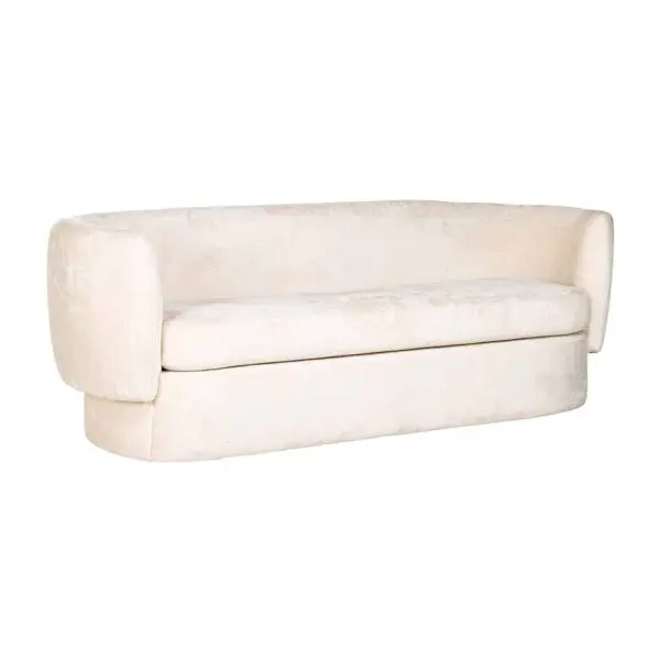 Canapé Donatella Richmond interiors velours chenille blanc