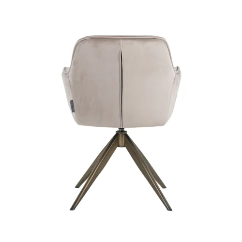 Chaise Aline kaki Richmond interiors velours - chaise pivotante - vue 4