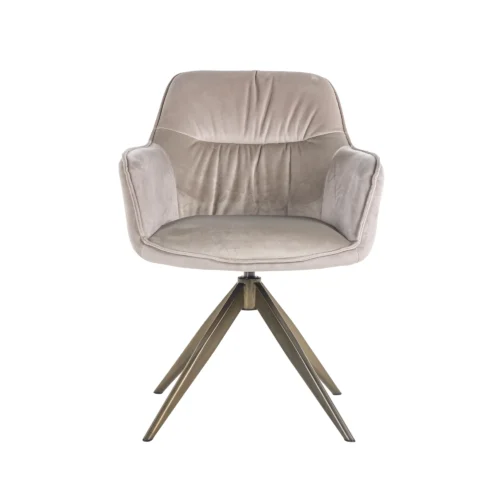 Chaise Aline kaki Richmond interiors velours - chaise pivotante - vue 5