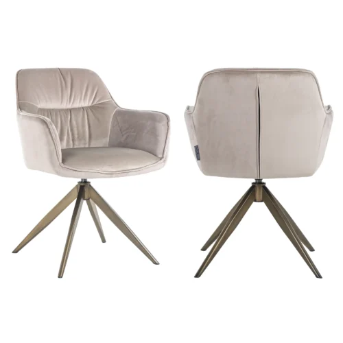 Chaise Aline kaki Richmond interiors velours - chaise pivotante