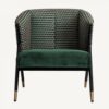 fauteuil Kelheim de Vical en velours vert