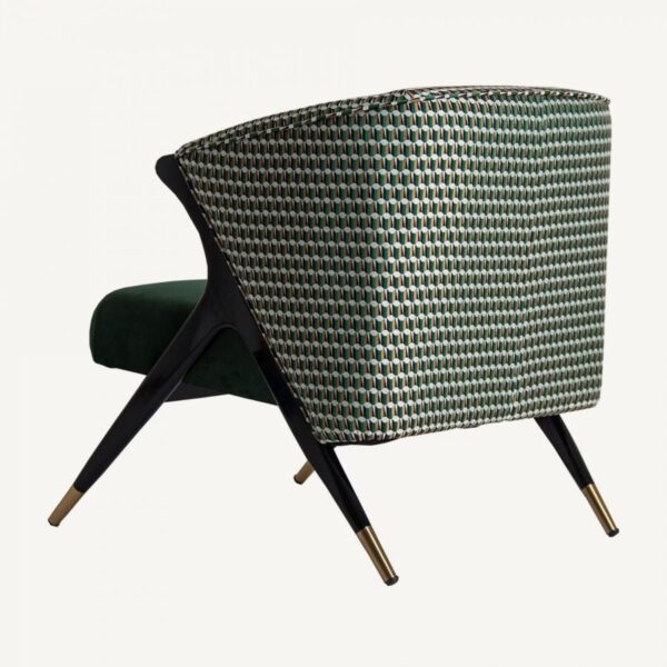 fauteuil contemporain en velours vert Kelheim de Vical