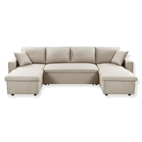 Canapé panoramique canapé panoramique convertible avec coffre 4 coloris Melyo