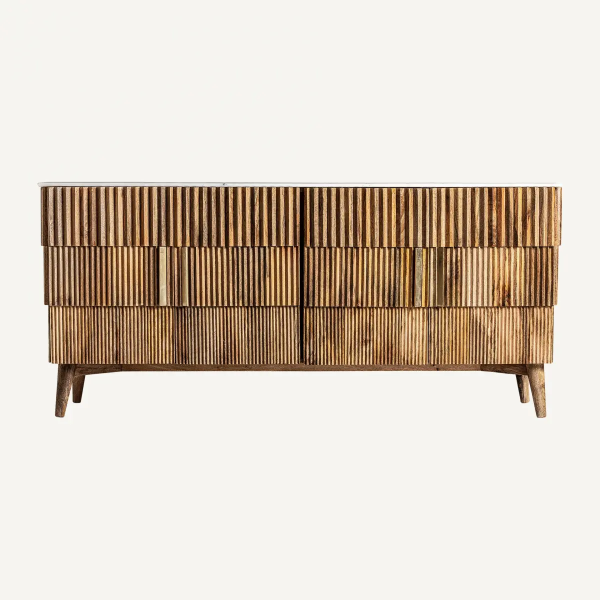 Buffet Plissé Wood Vical naturel L180
