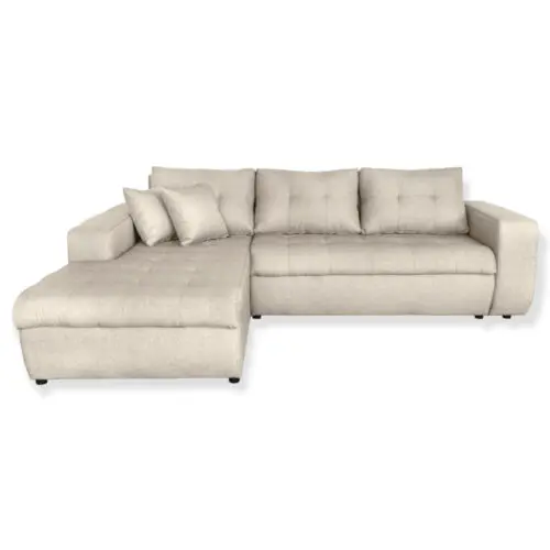 canapé d'angle convertible en tissu Bentini