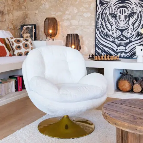 fauteuil memento blanc Athezza