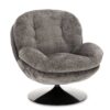 fauteuil memento gris pied noir