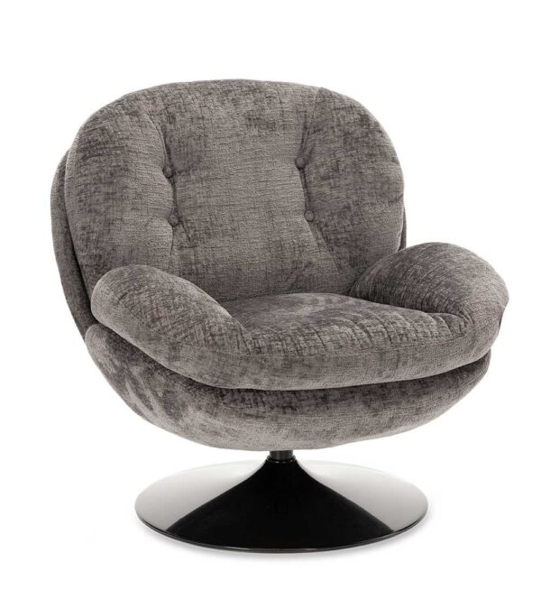 fauteuil memento gris athezza pied noir fauteuil pivotant confortable Athezza
