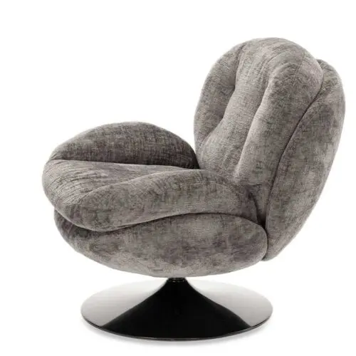fauteuil memento gris fauteuil pivotant gris pied noir fauteuil en velours Athezza