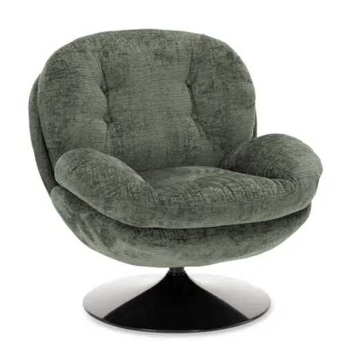 fauteuil memento kaki Athezza pied noir pivotant Athezza