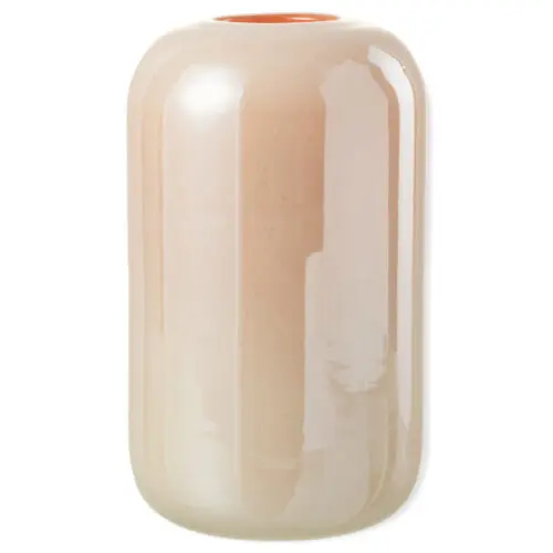 Vase et cache pot vase Julien J-line Jolipa vase haute verre rose et orange
