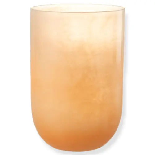 Vase et cache pot vase Corrie verre corail J-line Jolipa vase en verre corail