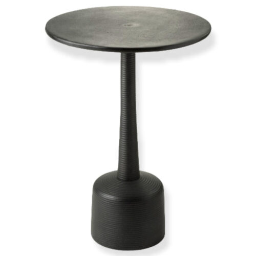 table de salon anneaux table de salon noire table d'appoint noire table gigogne anneaux noirs J-line Jolipa