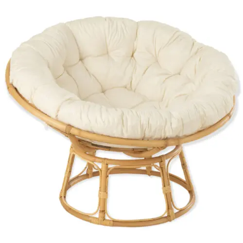 Sofa en rotin avec coussin blanc J-line Jolipa