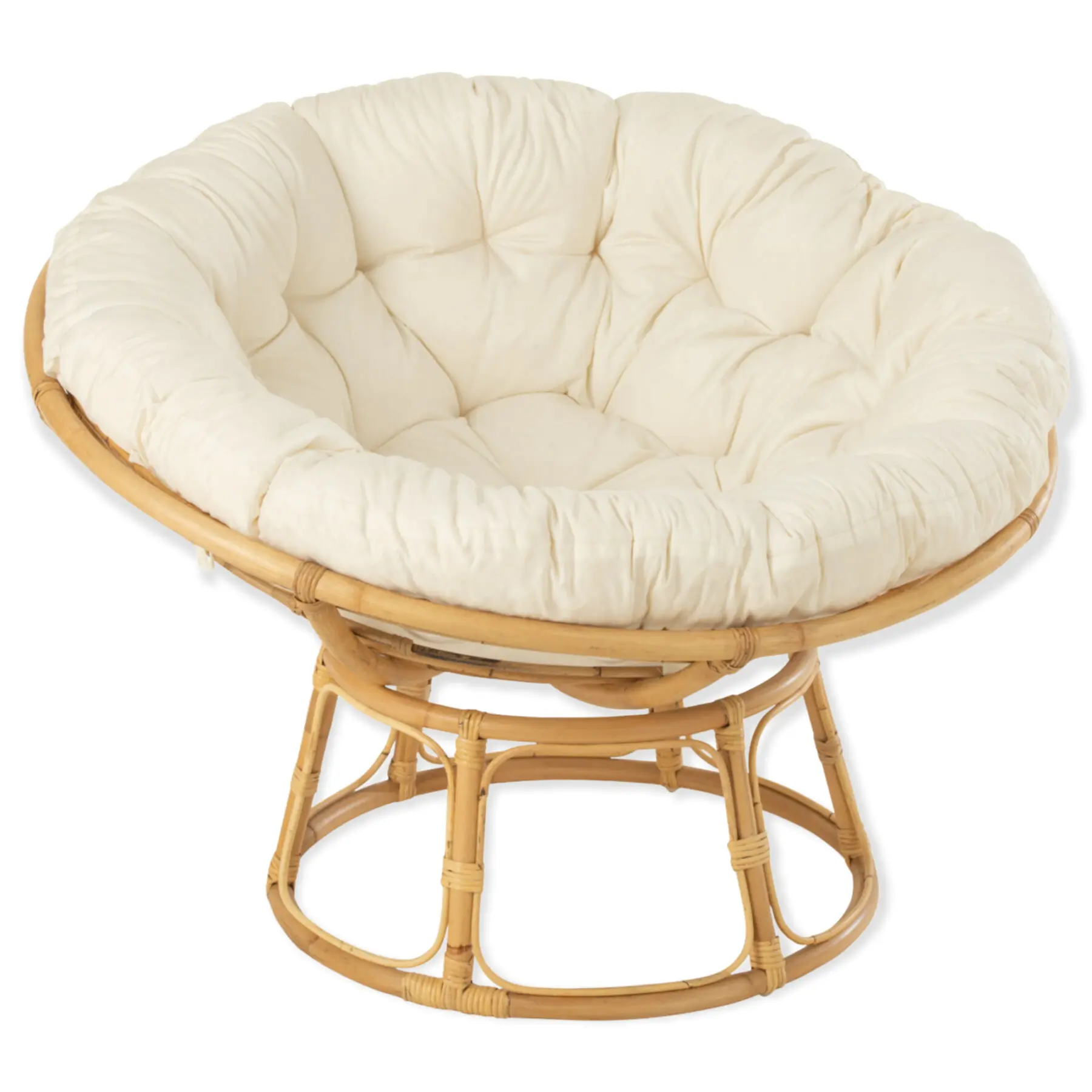 Sofa en rotin avec coussin blanc Céline Sofa en rotin avec coussin blanc J-line Jolipa