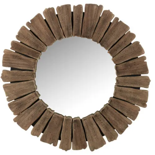 miroir en bois naturel Vacay de J-line Jolipa