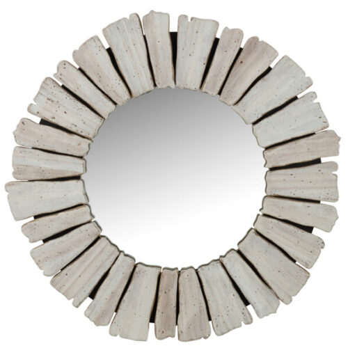 miroir bois blanc Vacay de J-line Jolipa