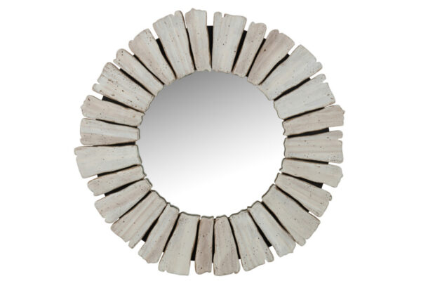 miroir bois blanc Vacay de J-line Jolipa
