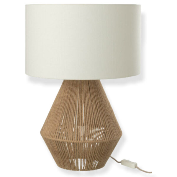 Lampe ficelles jute naturel J-line Jolipa