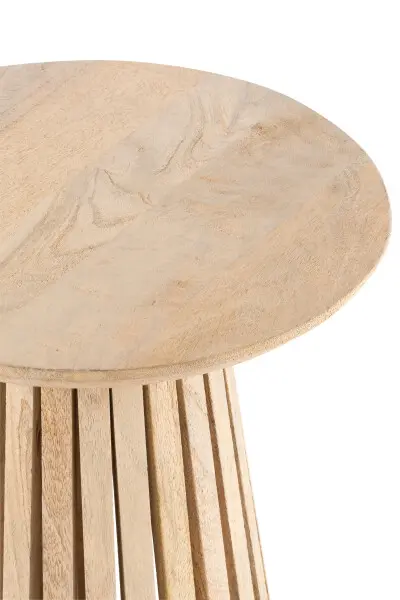 Vincent Table d'appoint bois de manguier naturel Vincent J-line Jolipa