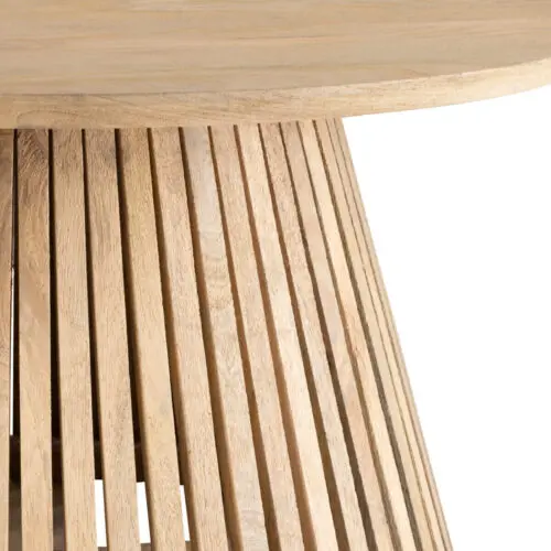 Table basse bois de manguier naturel J-line Jolipa table basse ronde bois