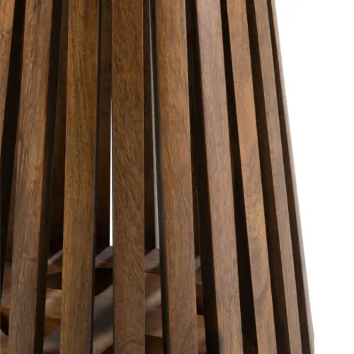 Table Vincent bois de manguier marron J-line Jolipa Table ronde bois Table salle à manger Vincent Table salle à manger bois de manguier