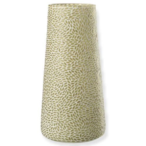vase mosaïque verre vert/blanc J-line Jolipa grand vase vert vase mosaïque