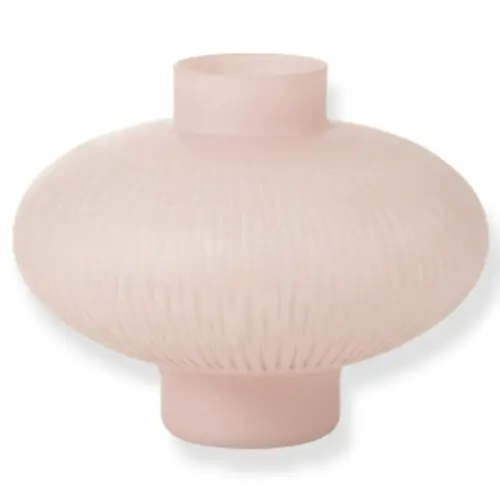 Vase et cache pot vase verre rose clair J-line Jolipa Vase base boule rose vase rond rose