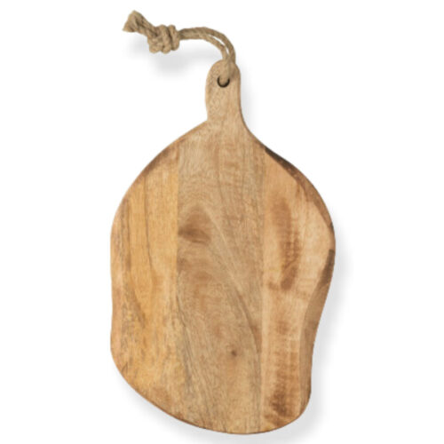 planche à découper ovale bois organique small J-line Jolipa planche à découper bois