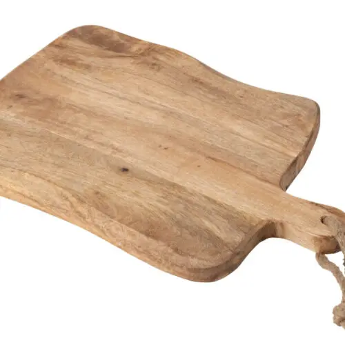 planche à découper carrée bois organique small J-line Jolipa planche à découper bois