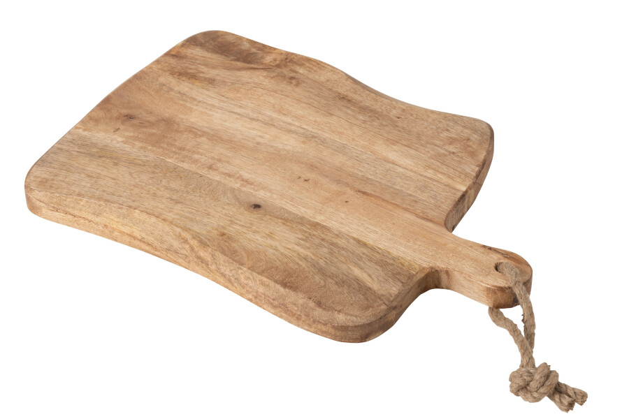 planche à découper carrée bois organique small J-line Jolipa planche à découper bois