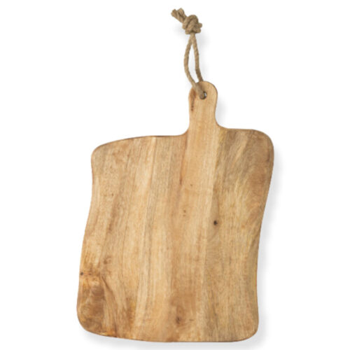 planche à découper carrée bois organique small J-line Jolipa planche à découper bois