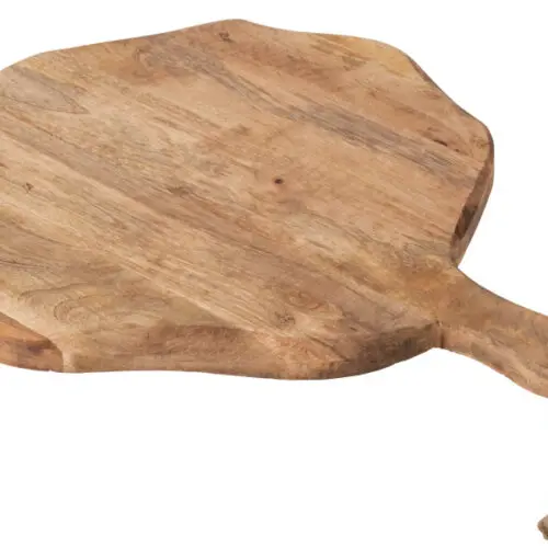 planche à découper ronde bois organique small J-line Jolipa planche à découper bois