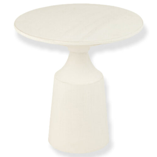 table gigogne rond aluminium blanc J-line Jolipa