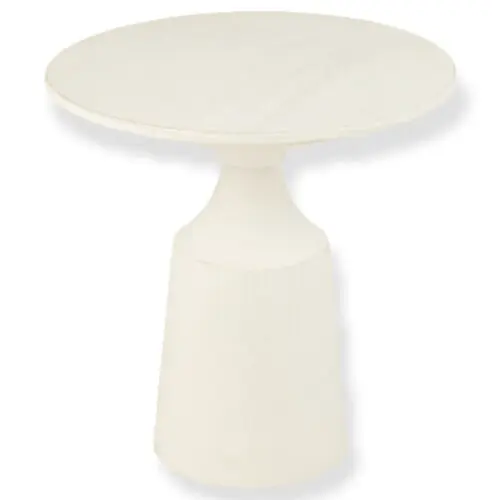 table gigogne rond aluminium blanc J-line Jolipa