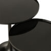 Set 2 tables gigognes métal noir J-line Jolipa