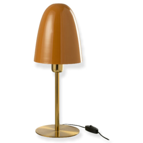 lampe de table métal ocre/or J-line Jolipa lampe ocre lampe de salon ocre et or lampe de chevet métal ocre