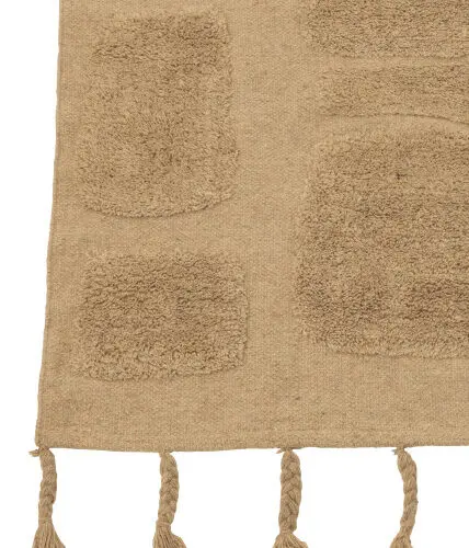 tapis Sidney poly beige J-line Jolipa Tapis beige Tapis coton beige Zoom détails