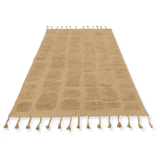Tapis Sidney poly beige J-line Jolipa Tapis beige Tapis 100% coton