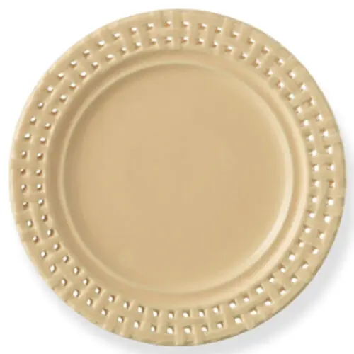 assiette céramique pêche J-line Jolipa