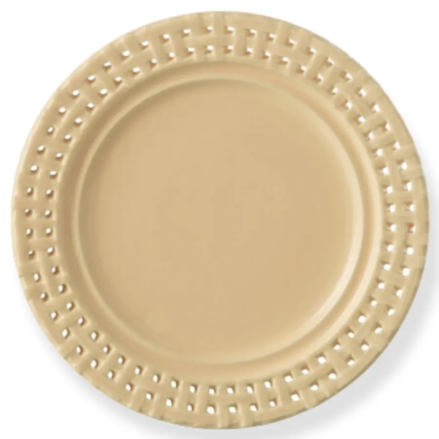 assiette céramique pêche J-line Jolipa